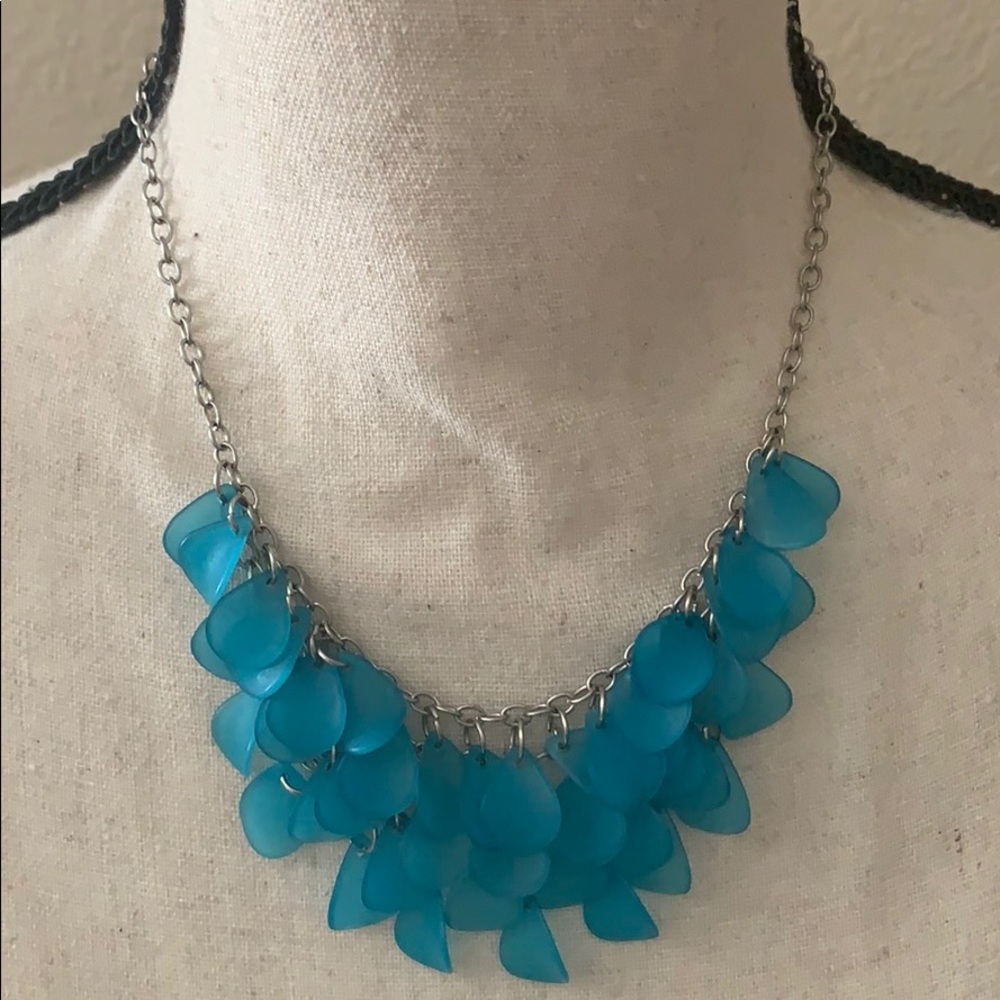 Turquoise and Silver Necklace - Picture 1 of 2